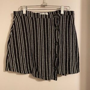 Urban Outfitters striped asymmetrical mini skirt